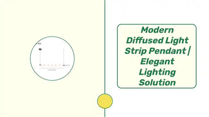 Modern Diffused Light Strip Pendant | Elegant Lighting Solution by@Outfy