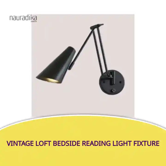 Vintage Loft Bedside Reading Light Fixture by@Outfy