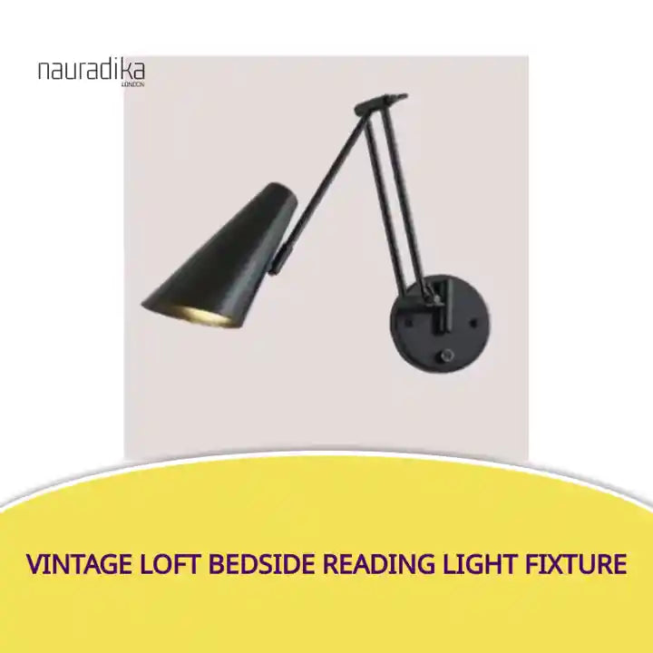 Vintage Loft Bedside Reading Light Fixture by@Outfy