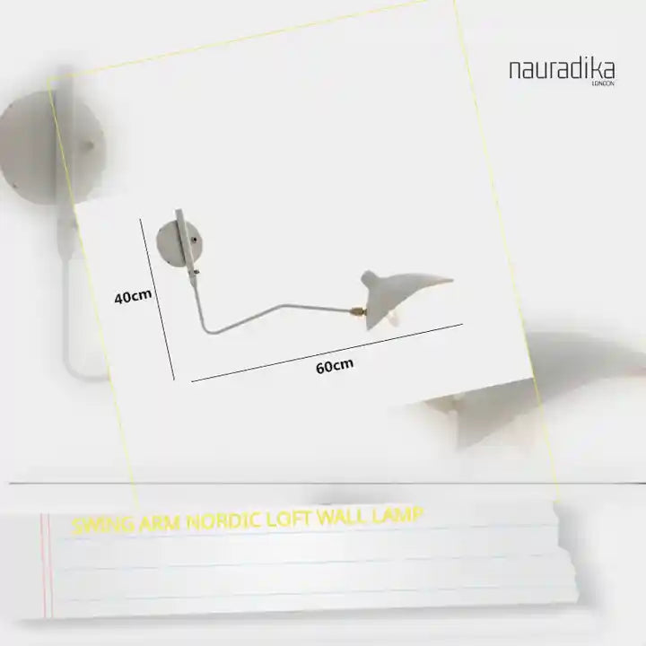 Swing Arm Nordic Loft Wall Lamp by@Outfy