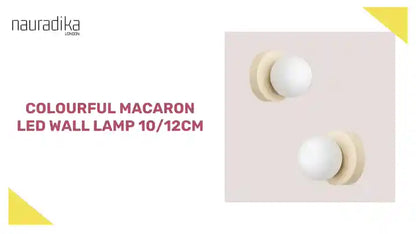 Colourful Macaron LED Wall Lamp 10/12cm by@Outfy