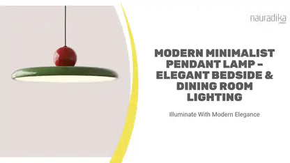 Modern Minimalist Pendant Lamp – Elegant Bedside & Dining Room Lighting featuring a stylish design and unique colors.