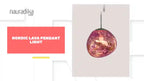 Nordic Lava Pendant Light featuring vibrant colors and unique design, perfect for modern interiors.