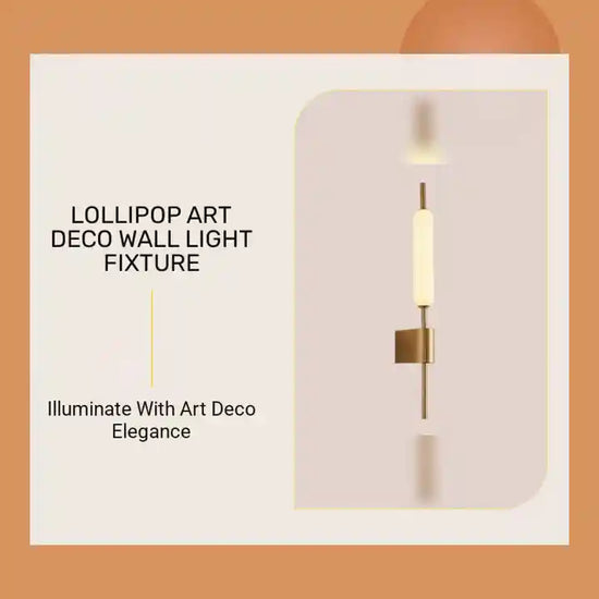 Lollipop Art Deco Wall Light Fixture by@Outfy