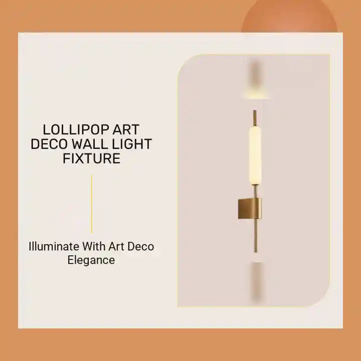 Lollipop Art Deco Wall Light Fixture by@Outfy