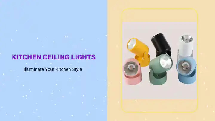 Kitchen Ceiling Lights in vibrant colors showcasing modern design for stylish kitchen lighting.