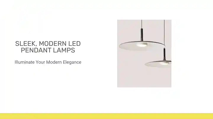 Sleek, Modern Led Pendant Lamps by@Outfy
