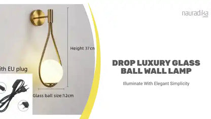 Drop Luxury Glass Ball Wall lamp by@Outfy