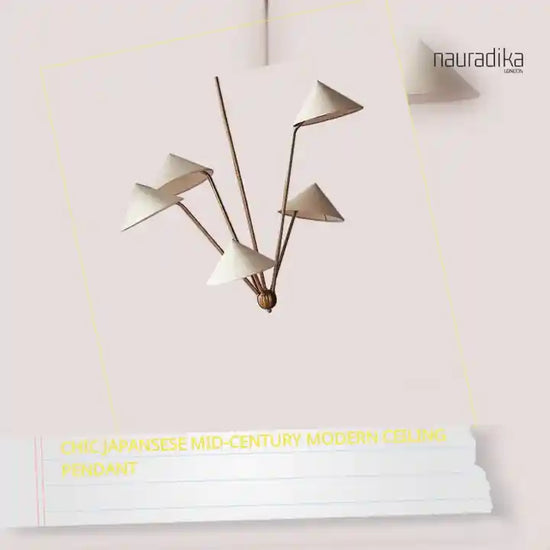 Chic Japansese Mid-Century Modern Ceiling Pendant by@Outfy