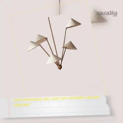 Chic Japansese Mid-Century Modern Ceiling Pendant by@Outfy