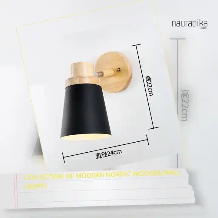 Collection of Modern Nordic Wooden Wall Lights by@Outfy