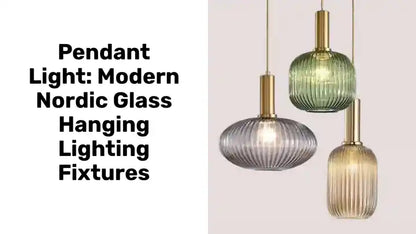 Pendant Light: Modern Nordic Glass Hanging Lighting Fixtures by@Outfy