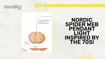 Nordic Spider Web Pendant Light inspired by the 70s! by@Outfy