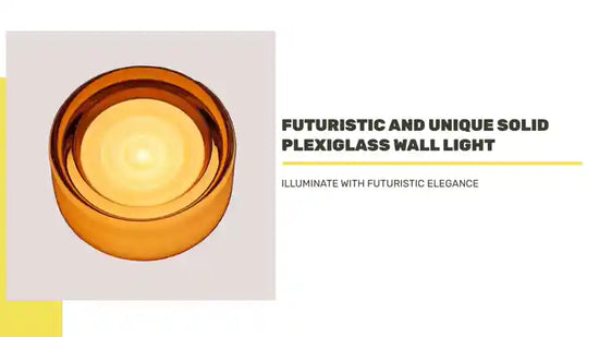 Futuristic and Unique Solid Plexiglass Wall Light by@Outfy