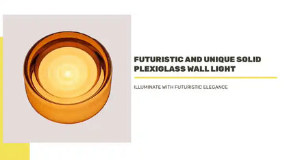 Futuristic and Unique Solid Plexiglass Wall Light by@Outfy