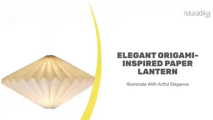 Elegant Origami-Inspired Paper Lantern showcasing modern design and delicate folds in soft white paper.