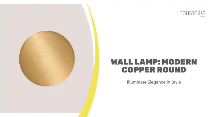 Wall Lamp: Modern Copper Round by@Outfy