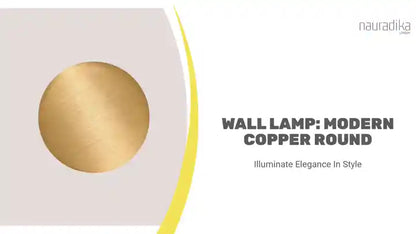 Wall Lamp: Modern Copper Round by@Outfy