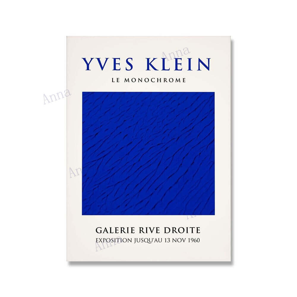 Bring Home the Iconic Artwork of Yves Klein with Our Gallery Posters!