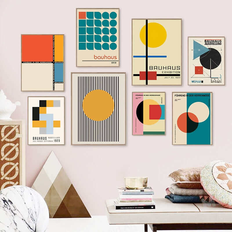 Posters, Prints, & Visual Artwork, Posters, Prints, & Visual Artwork, Posters, Prints, & Visual Artwork, Geometry & Primary Colours Mid-Century Modern Posters