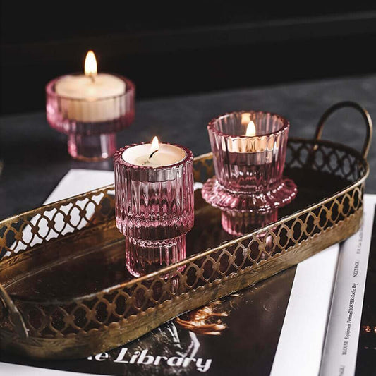 Candle Holders, Candle Holders, Candle Holders, Luxury Nordic Glass Photophor (set of 4)