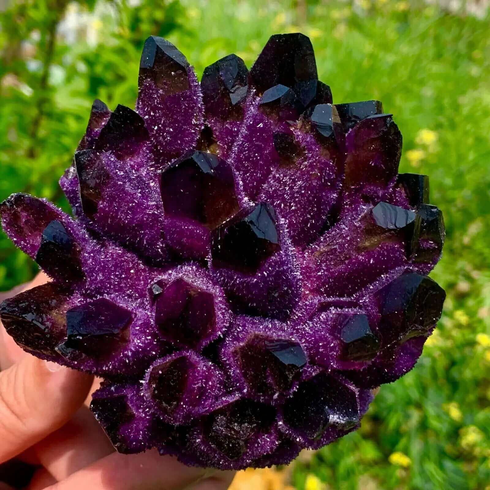 Loose Stones, Loose Stones, Loose Stones, Natural violet Ghost Phantom Quartz Cluster